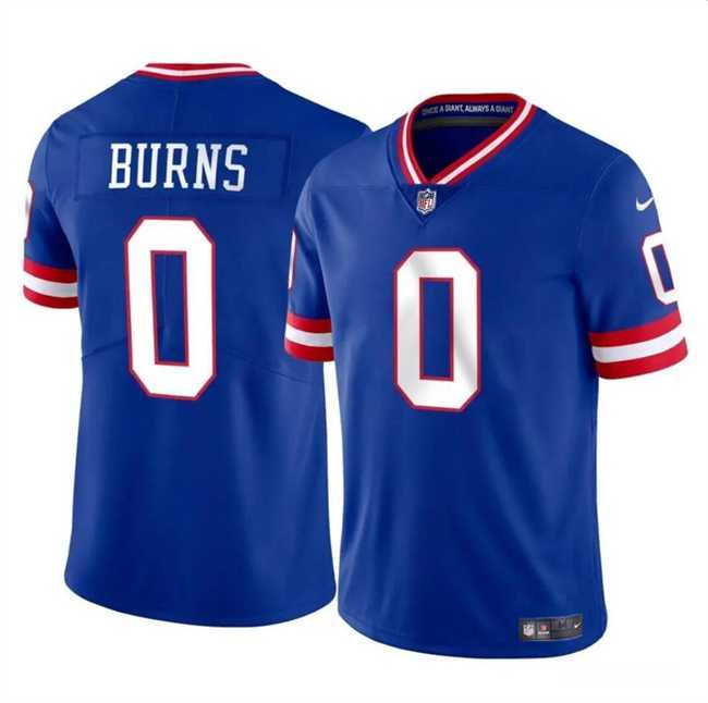 Men & Women & Youth New York Giants #0 Brian Burns Blue Throwback Vapor Untouchable Limited Football Stitched Jersey->new york giants->NFL Jersey
